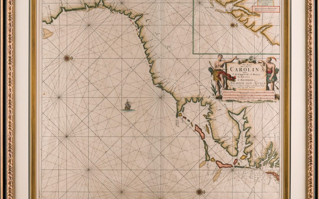 A MAP OF CAROLINA from CAPE CANAVERAL to CAPE HENRY – Van Keulen