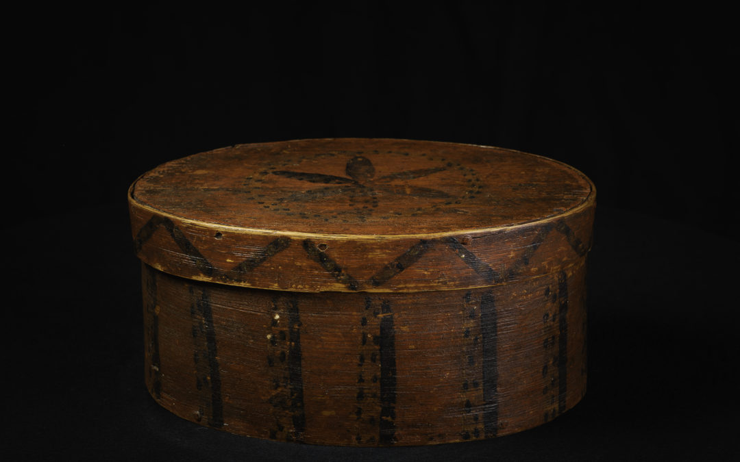 Virginia Paint Decorated Band Box