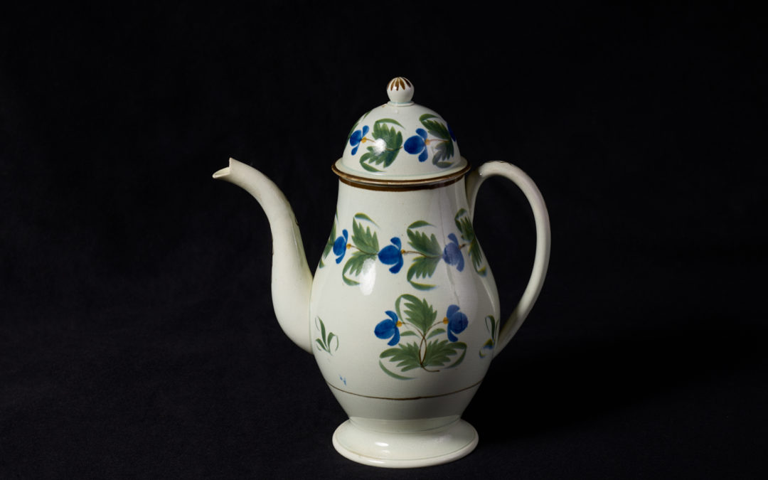 Leedsware Coffee Pot