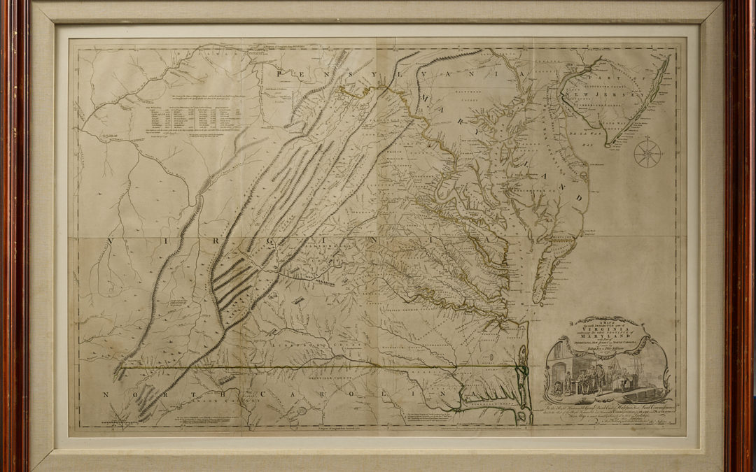THE MOST IMPORTANT EIGHTEENTH-CENTURY MAP OF VIRGINIA – SOLD