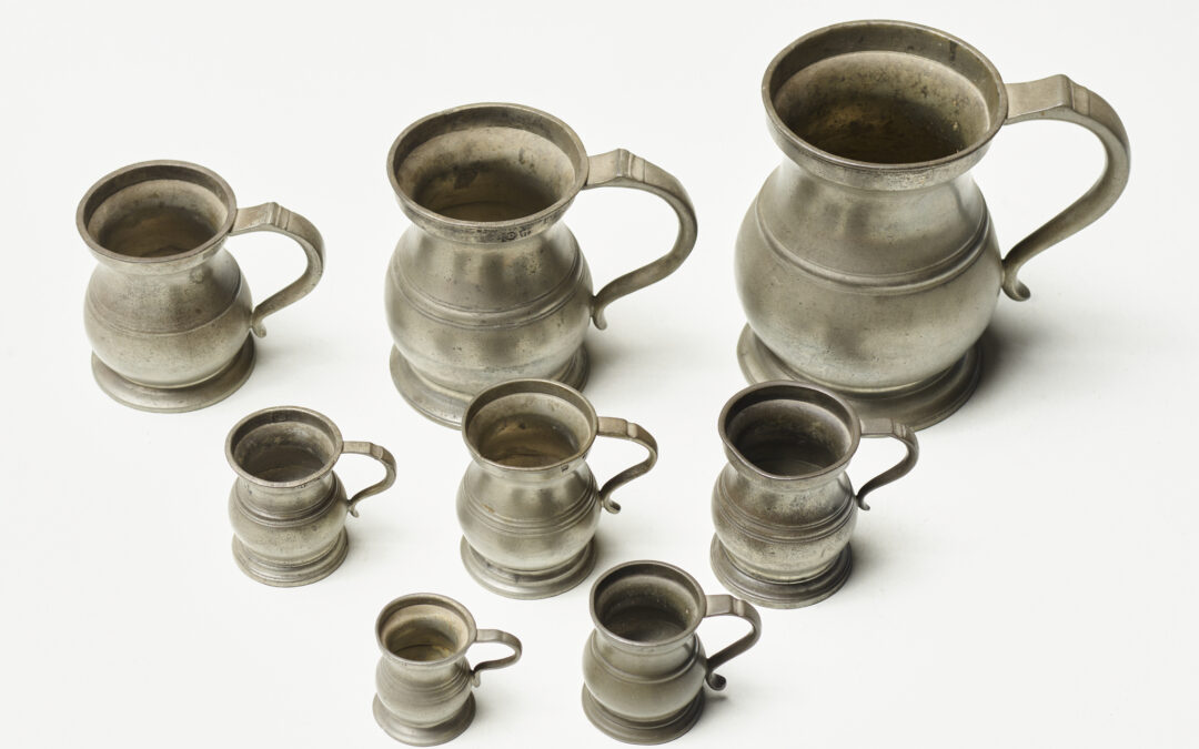 A Collection of Pewter Measures