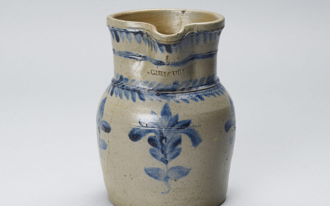 Salt Glazed Stoneware Pitcher – B. C. Milburn, Alexandria